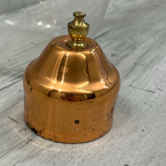 Vintage Princess House Heritage Copper Coffee Tea Carafe With Round Tray Stand - Picture 11 of 13